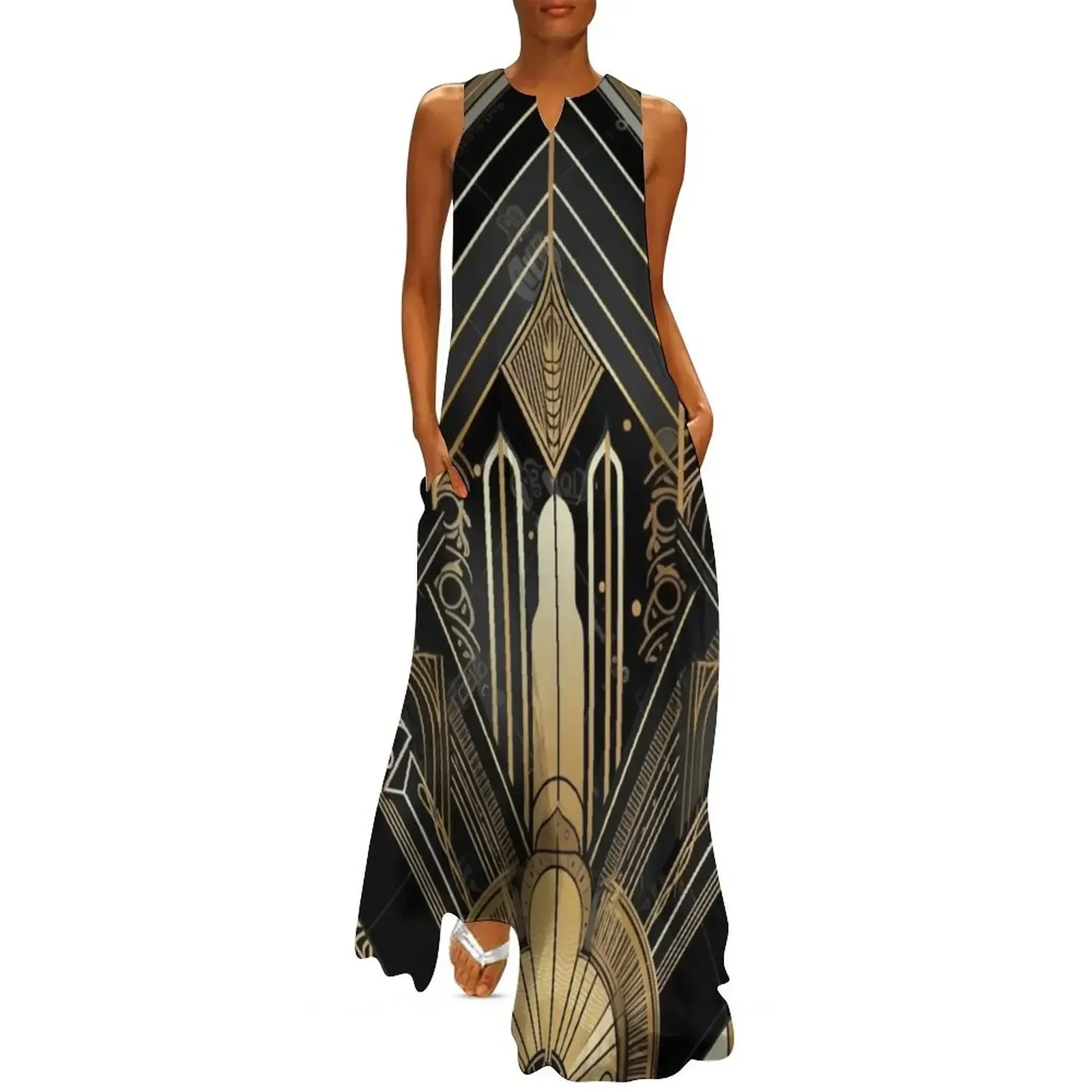 

Gilded Deco: Timeless Art Deco Motifs #12 Long Dress beach dresses dresses summer dress korean style summer women's suit Dress