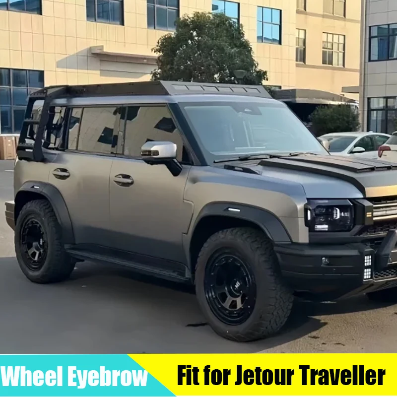

Car ABS Wide Body Wheel Eyebrow Suitable for CHERY JETOUR Traveler T2 2023-2025 Modified Mars Explorer Kit Wheel Eyebrow