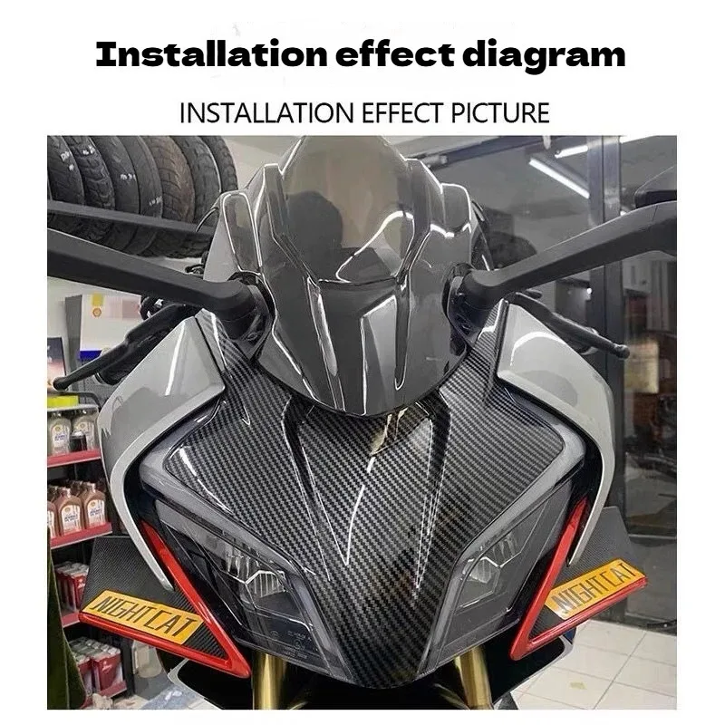 for cfmoto 450SR 450SS Modification Headlight Panel Cover for Motorcycle Body, Front Face Customization,Headlight Panel Cover