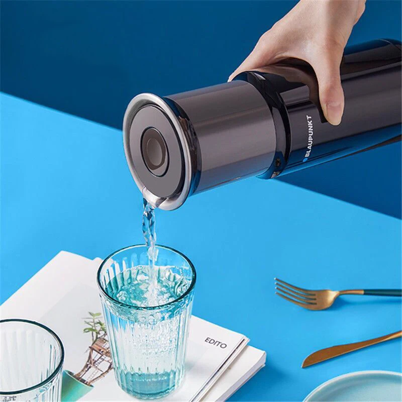 

450ml Portable Electric Kettle Mini Vacuum Flask Small Capacity Travel Quick Boiling Water Heater 24 Hour Heat Preservation