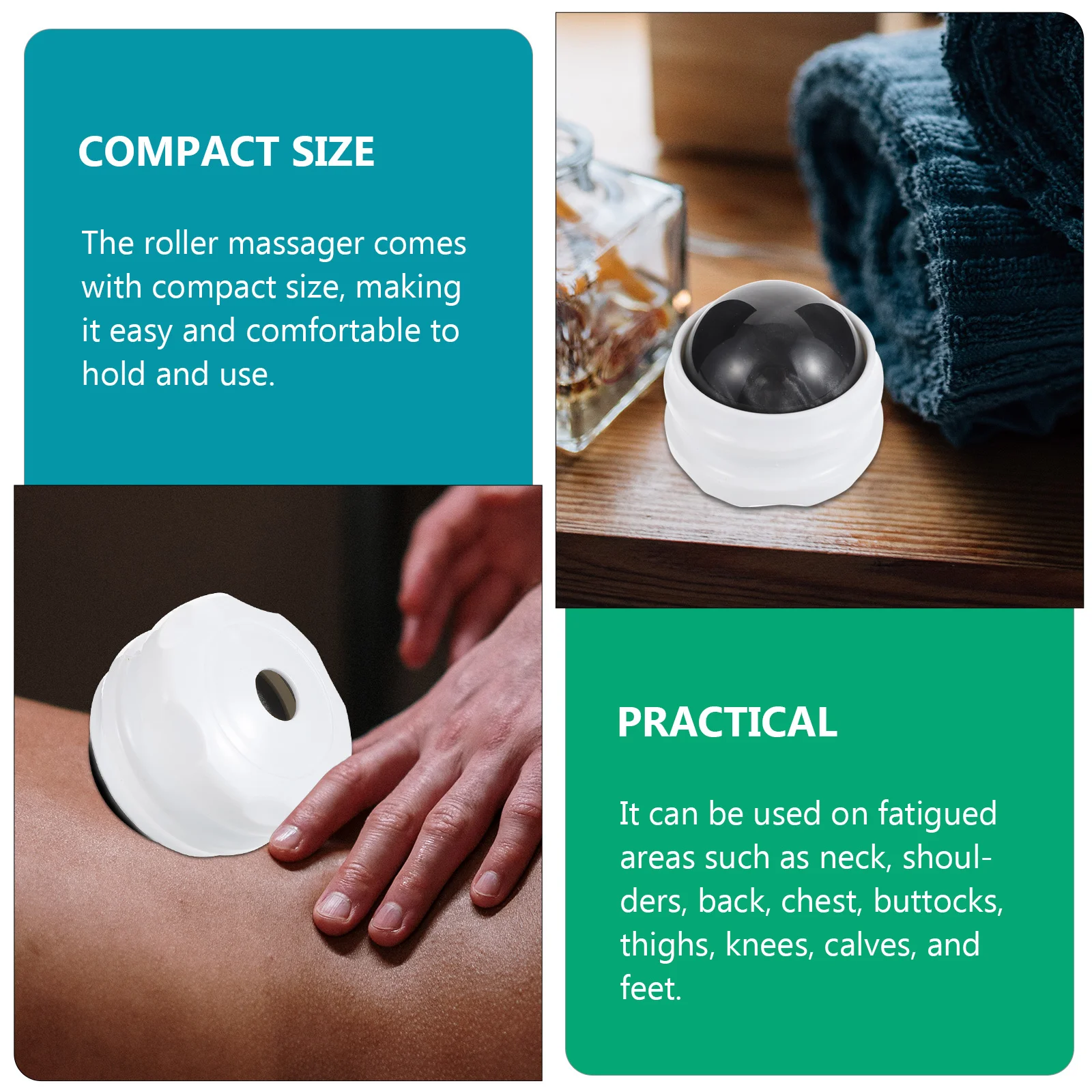 

Мяч, мини-ручной ролик для тела, лица, роликовый массажер для расслабления мышц, портативный инструмент для снятия усталости