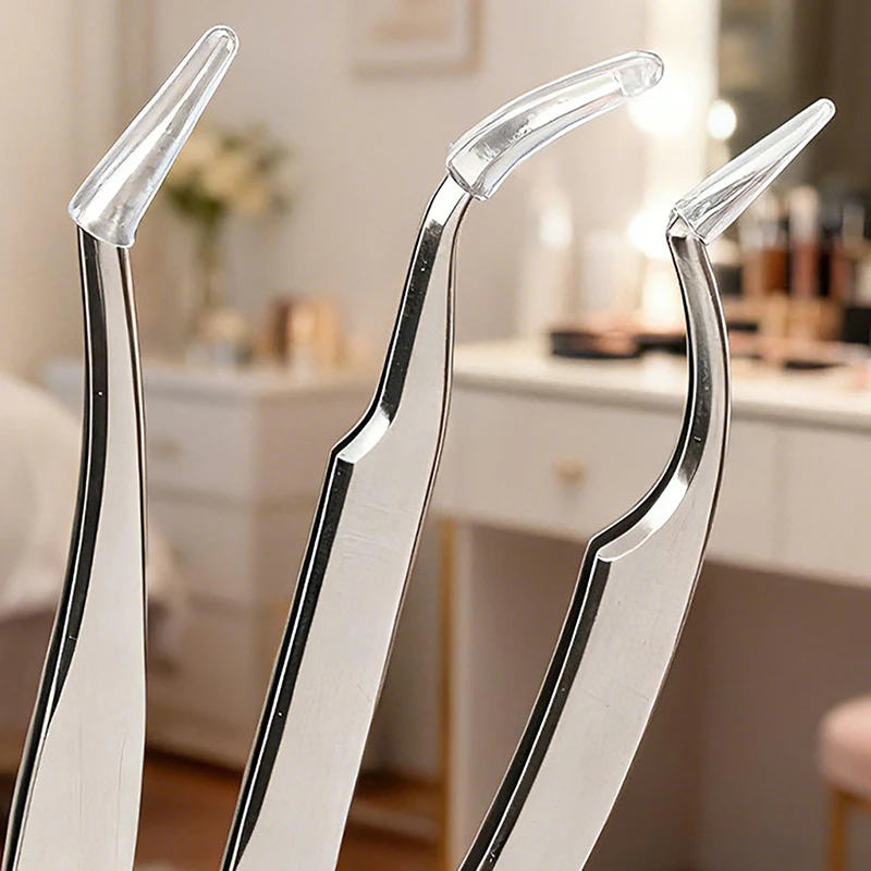 50 個のニキビ針先端プロテクターソフト保護スリーブまつげピンセット先端カバークリップ保護スリーブクリップ保護カバー