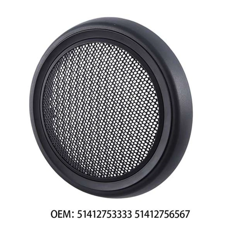 For Mini Cooper R56 Front Door Speaker Cover Grille 51412753333 51412756567, Replacement Accessories 2PCS-B