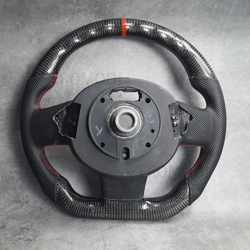 Led Forged Carbon Fiber Steering Wheel For BMW MINI Mini Cooper S R56 R58 R57 R61 R59 Coupe With Paddles Hole