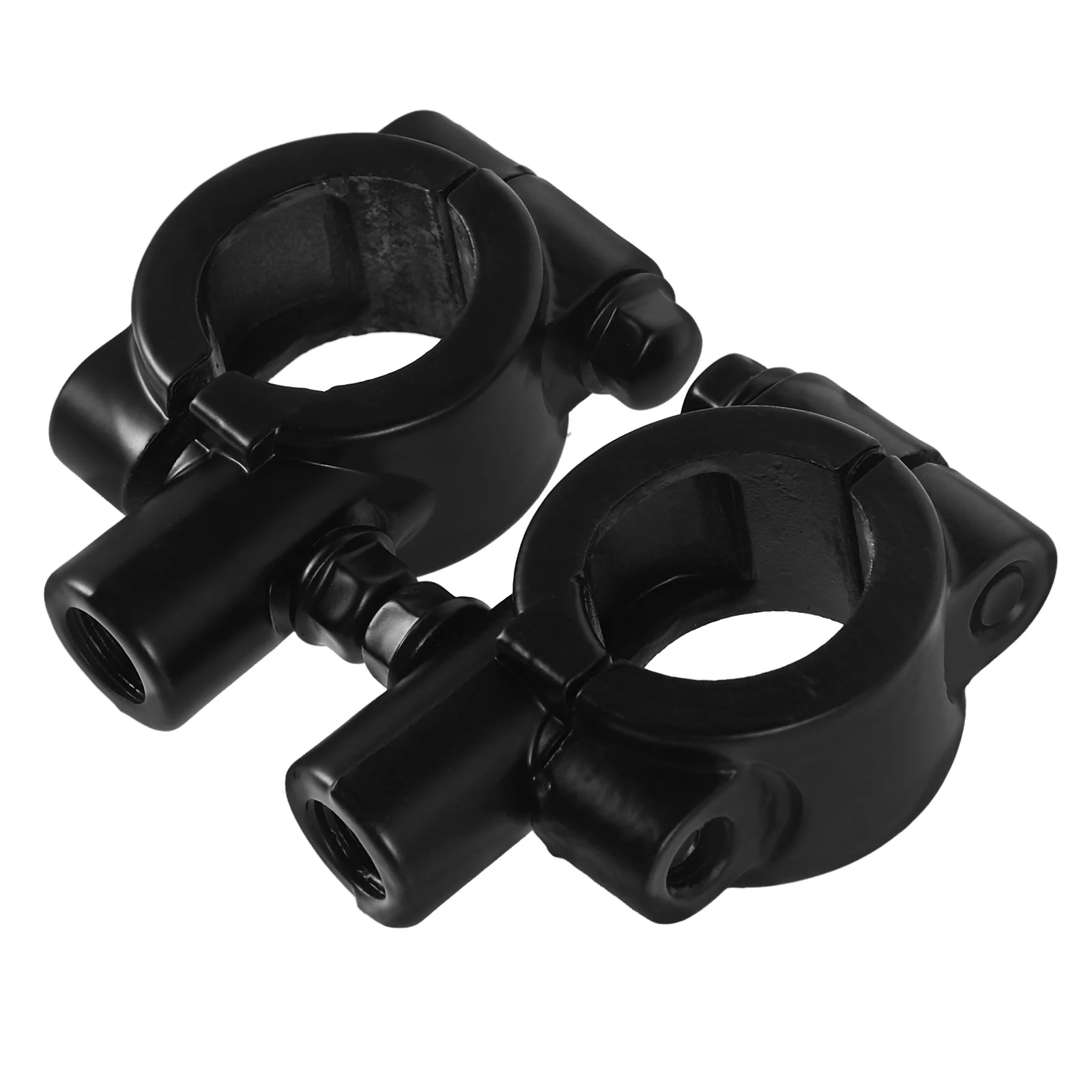 

1Pair Universal Motorcycle Handlebar Mirror Mount Clamp Adaptor Black 10mm Thread Rearview Mirror Holder for Electric Scooter