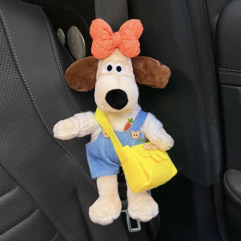 New Car Seat Belt Shoulder Protector Cute Cartoon High-end Korean Japanese Dog Doll Safety Belt Protec Car Interior Ornaments
