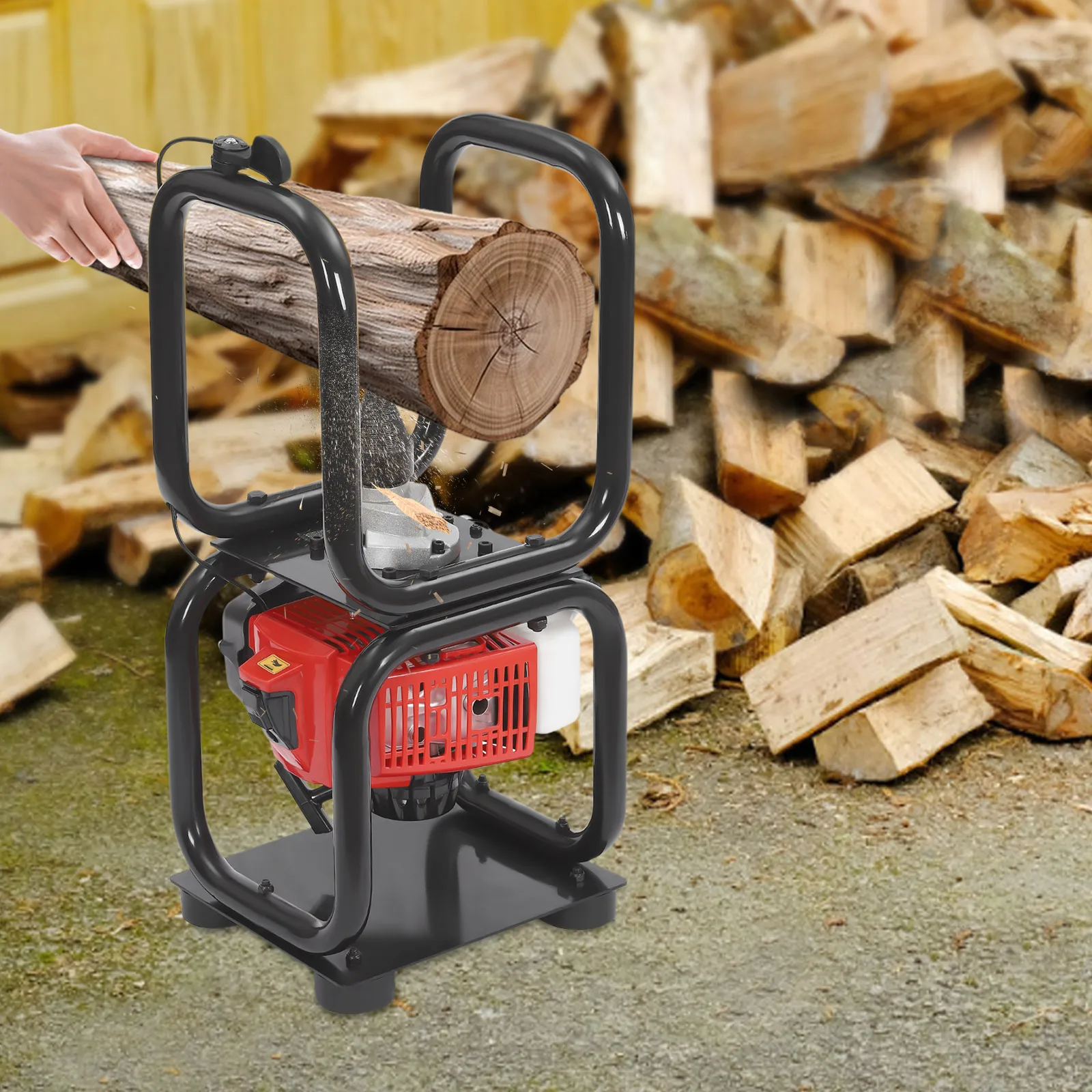 3.4HP 64CC تعمل بالغاز لاغ الفاصل 2-السكتة الدماغية تبريد الهواء مخروط الفاصل دليل بدء الحطب الخائن