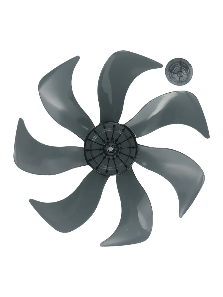 

14 Inch 350MM Transparent Black Household Silent Fan Blade Plastic Propeller With Nut Cover Fan Blade Fan Replacment Accessories