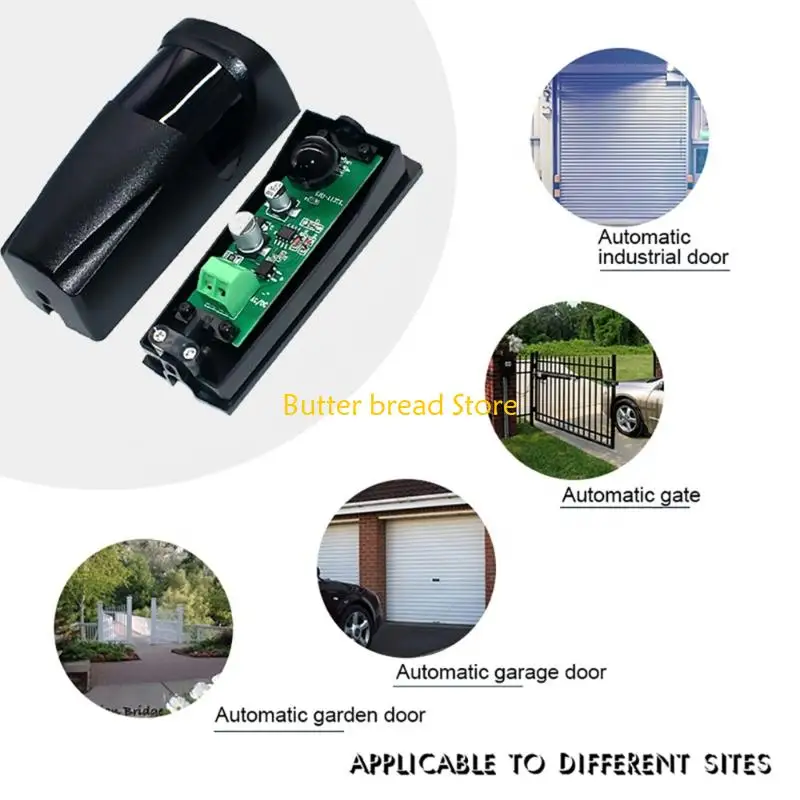 W89C Strong ABS Material Motion Sensors Wall Mounted AC/ 12V 24V Supported & IP55 Rate for Nice DOORHAN/