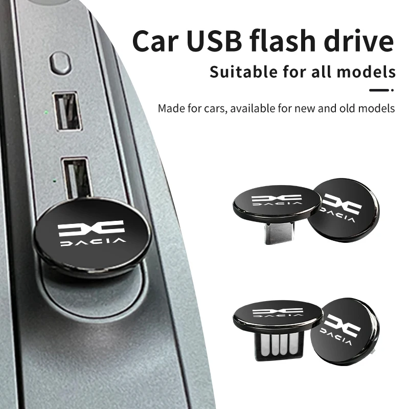 Car U Disk Portable Mini Type-C USB Flash Drive Memory Stick For Dacia Logan Mcv 2 Duster Sandero Lodgy Dokker Stepway Solenza