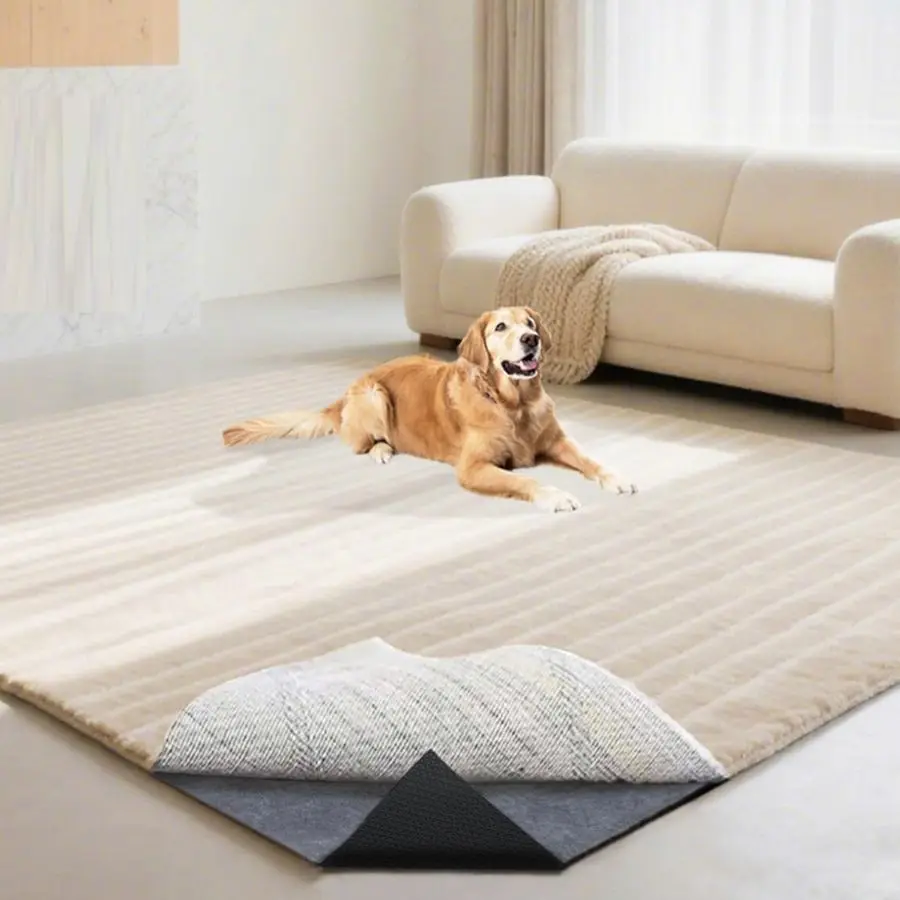 

Slip Felt Rubber Rug Pad, Thick Felt Rug Pads for Hardwood Floors, Under Area Rugs Protective Cushion Pads for Carpet, Felt and