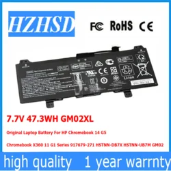 7,7 v 47,3 wh gm02xl Original-Laptop-Akku für HP Chrome book 14 g5 Chrome book x360 11 g1 1786-194 HSTNN-DB7X HSTNN-UB7M gm02