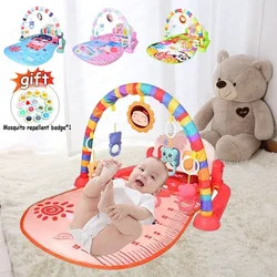 2024 New Hot Selling Baby Toys Music Pedal Piano 0-1 Year Old Newborn Piano Game Pad Christmas Gift Mother and Child Supplies