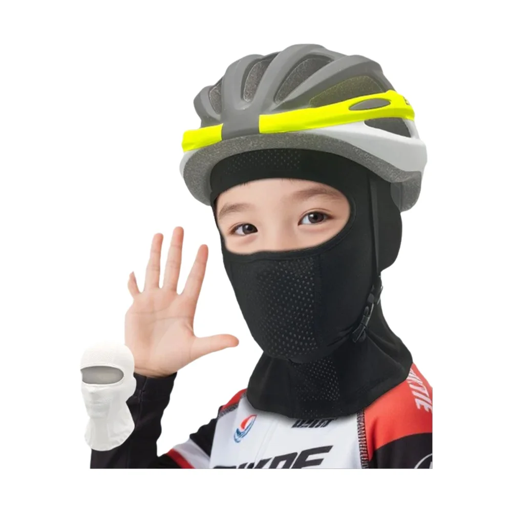 AliExpress WRELS Summer Kids Balaclava Mask Anti UV Sunshade Glasses Hole Outdoor Face Cover Breathable Sweat Absorbent Helmet Liner Inner