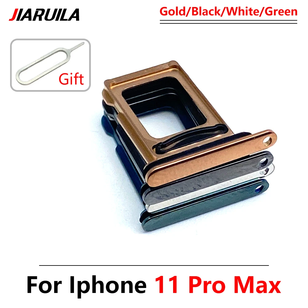 NEW Tested Dual Card SIM Card Tray chip slot drawer Holder Adapter Accessories For iPhone 11 / 11 Pro / Pro Max + Pin