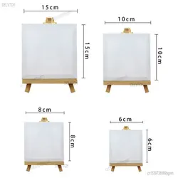 Mini Tabletop Easel With Painting Canvas Board Frame Acrylic Watercolor Oil Paint Art Drawing Table Display Tablet Book Stand