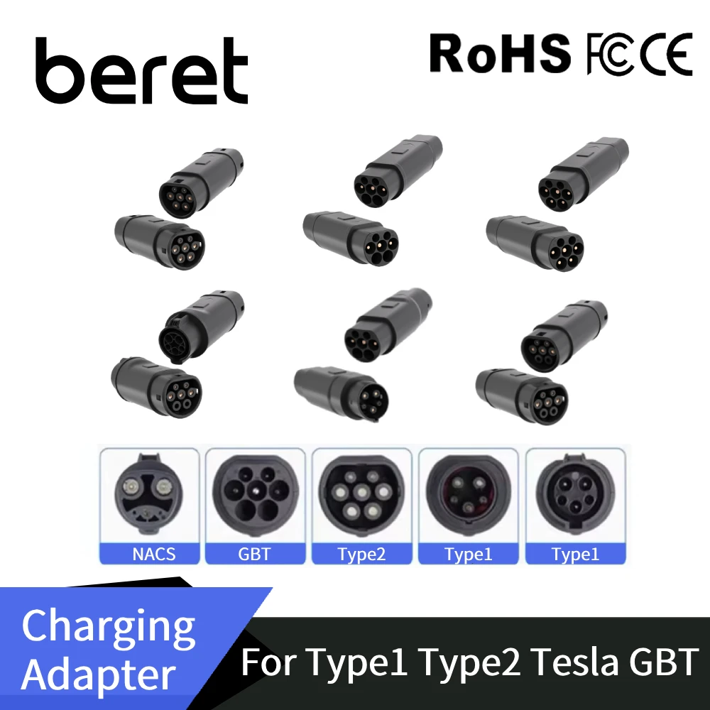 

Для всех стандартных адаптеров для зарядки электромобилей от 1 до типа 2, разъем для зарядного устройства Tesla — GBT GBT — J1772 Ev