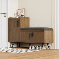 Modern Wood Shoe Cabinets, Shoe Storage Bench, Shoe Changing Stool, Home Furniture, Living Room Furniture, B100/T34/H69 cm