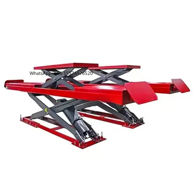 2026 Hot SellingTLT840WA 4000 kg double scissor lift underground metal car & motorcycle lift large car motorcycle secondary lift