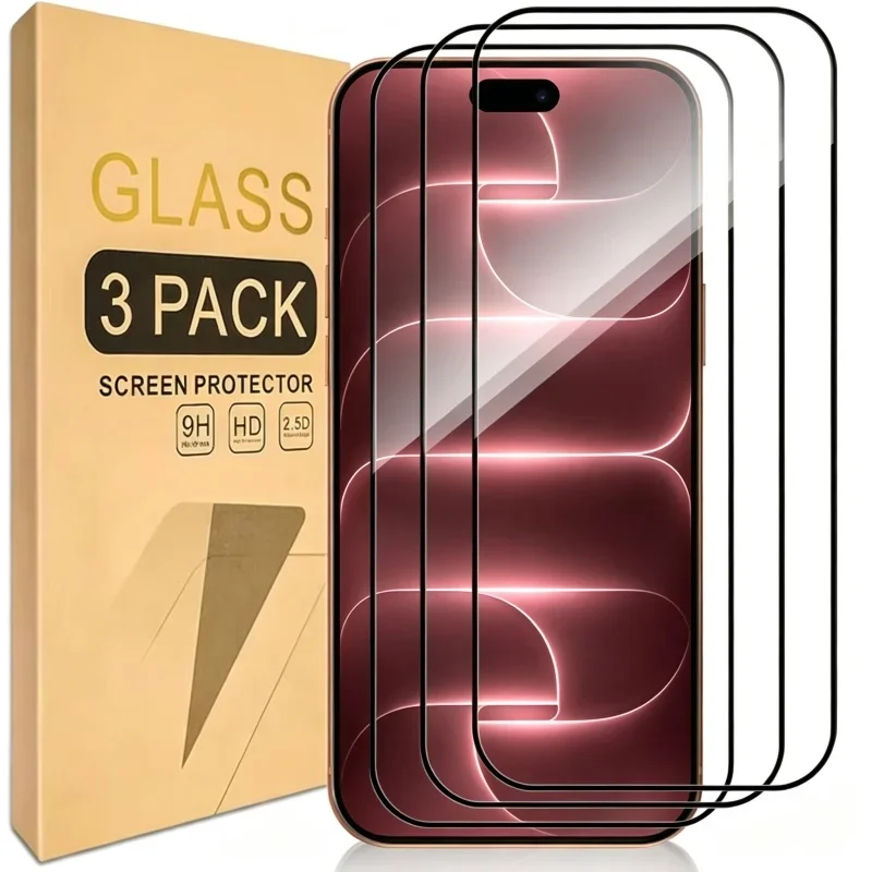 1-3Pcs HD Clear Glass Screen Protector for iPhone 18 17 Pro Max Tempered Glass Protection for iPhone 18Pro/18Pro Max/Duo