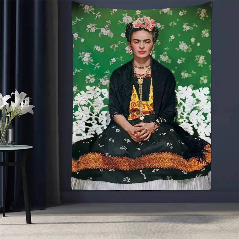 

F-Frida K-Kahlo Anime Tapestry Indian Buddha Wall Decoration Witchcraft Bohemian Hippie Wall Hanging Sheets