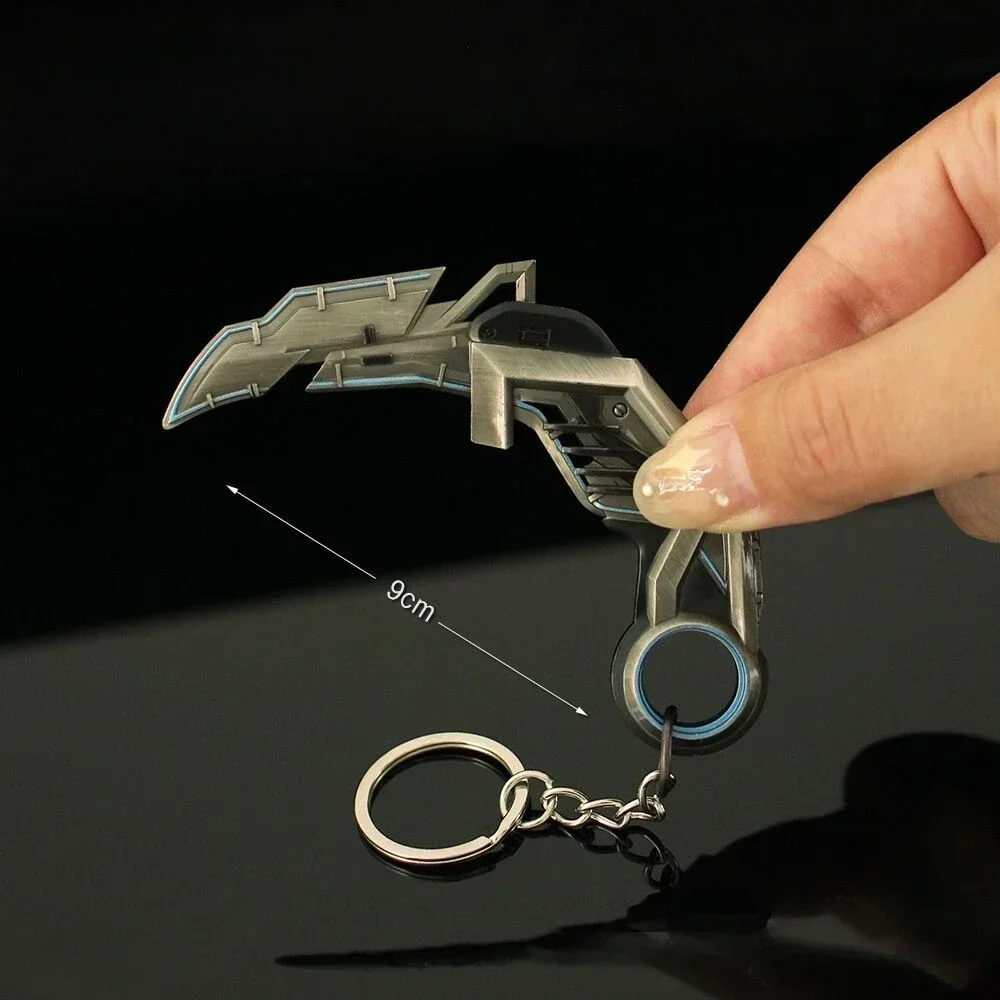 9 センチメートル Valorant キーホルダー RGX 11z プロ Karambit ゲーム周辺金属近接エージェント武器モデルデスクトップ装飾工芸品ギフトおもちゃ