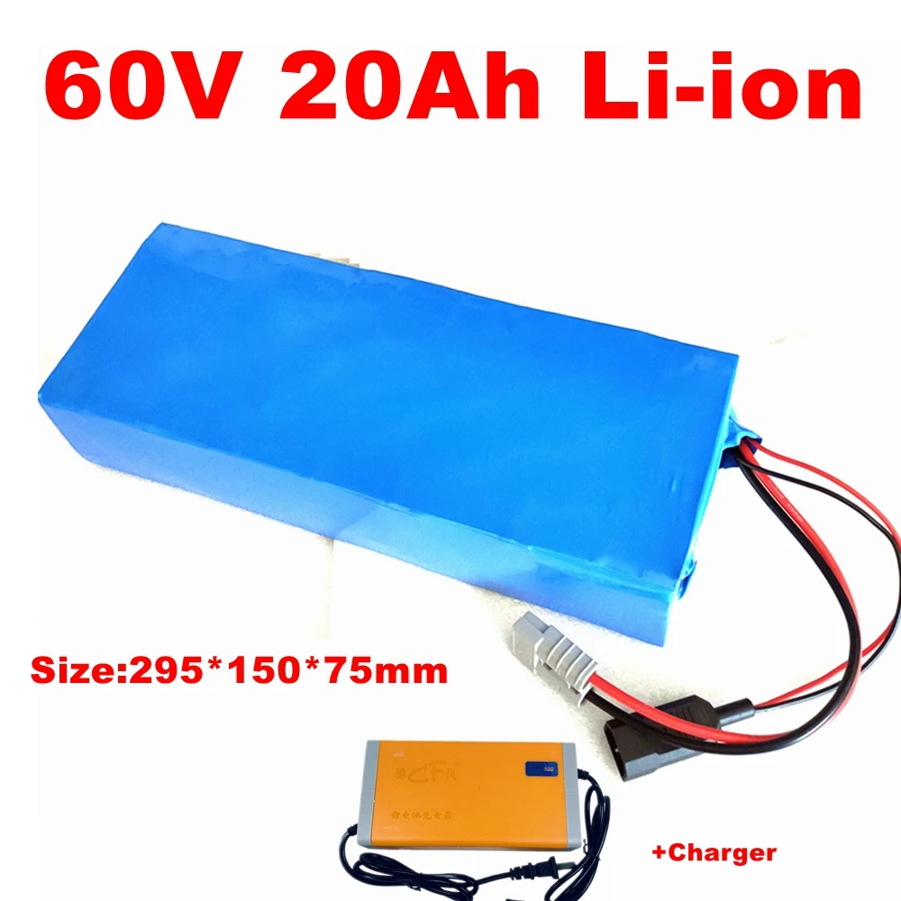 powerful lithium ion 18650 battery pack 60v 20ah 17s for electric scooter motorcycle electric boat motorbike electric mobility