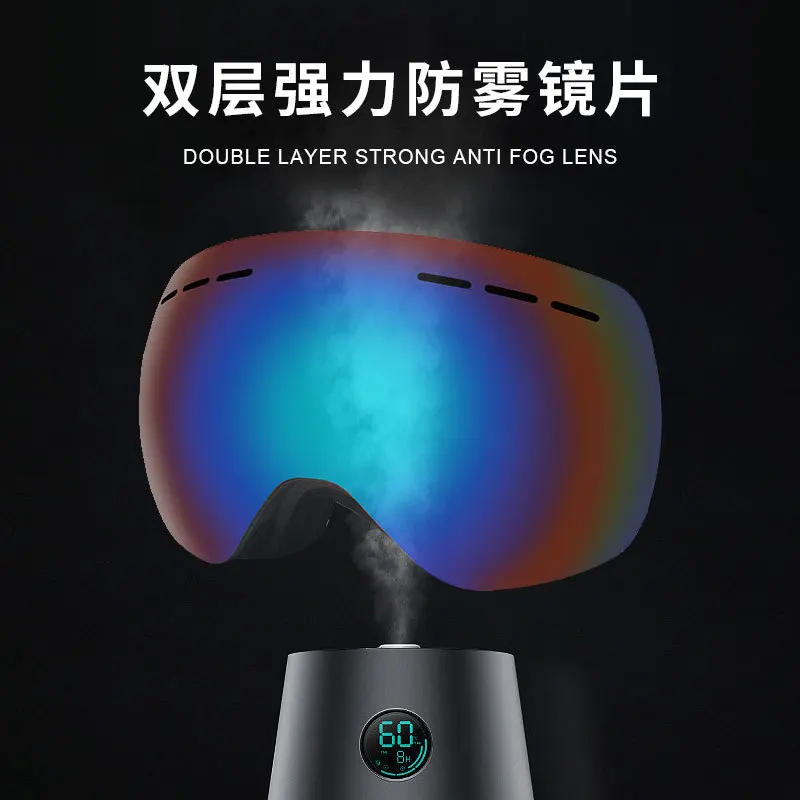 

Fashion Spherical Ski Goggles Double Layer Anti-Fog Large View Outdoor Ski Windproof Goggles KOCA Myopia Glasses