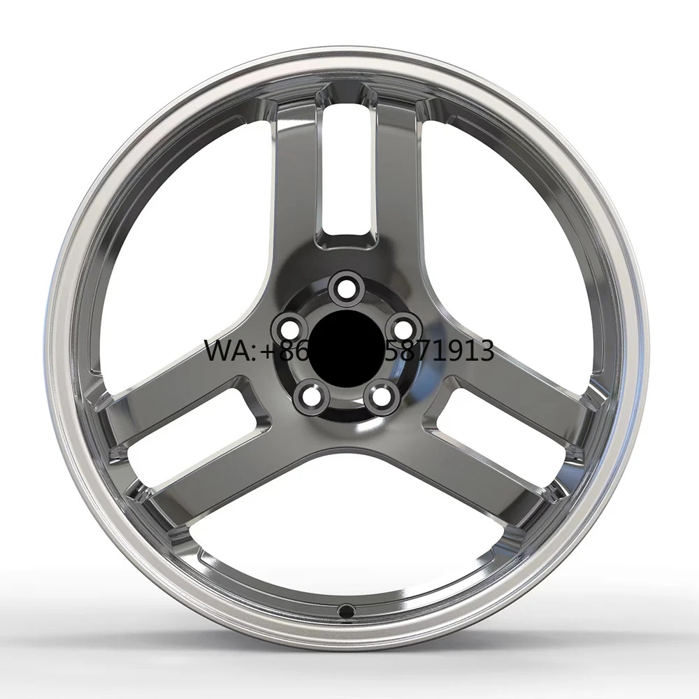 

1 Piece Forged Aluminum Alloy Wheels 4-Spoke Chrome Rims 5x112/114.3/120 PCD for Universal Cars 3-Year Warranty