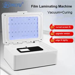 FONLYU Vacuum UV Curing Laminator For Curved Smartphone Screen Protector Hydrogel Film Bubbles Remover Phone Repair Tool Sets