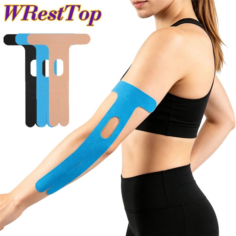 Sports Taping Precut - Zweetbestendige elastische elleboogtape, voorgeknipt, sterke hechting,