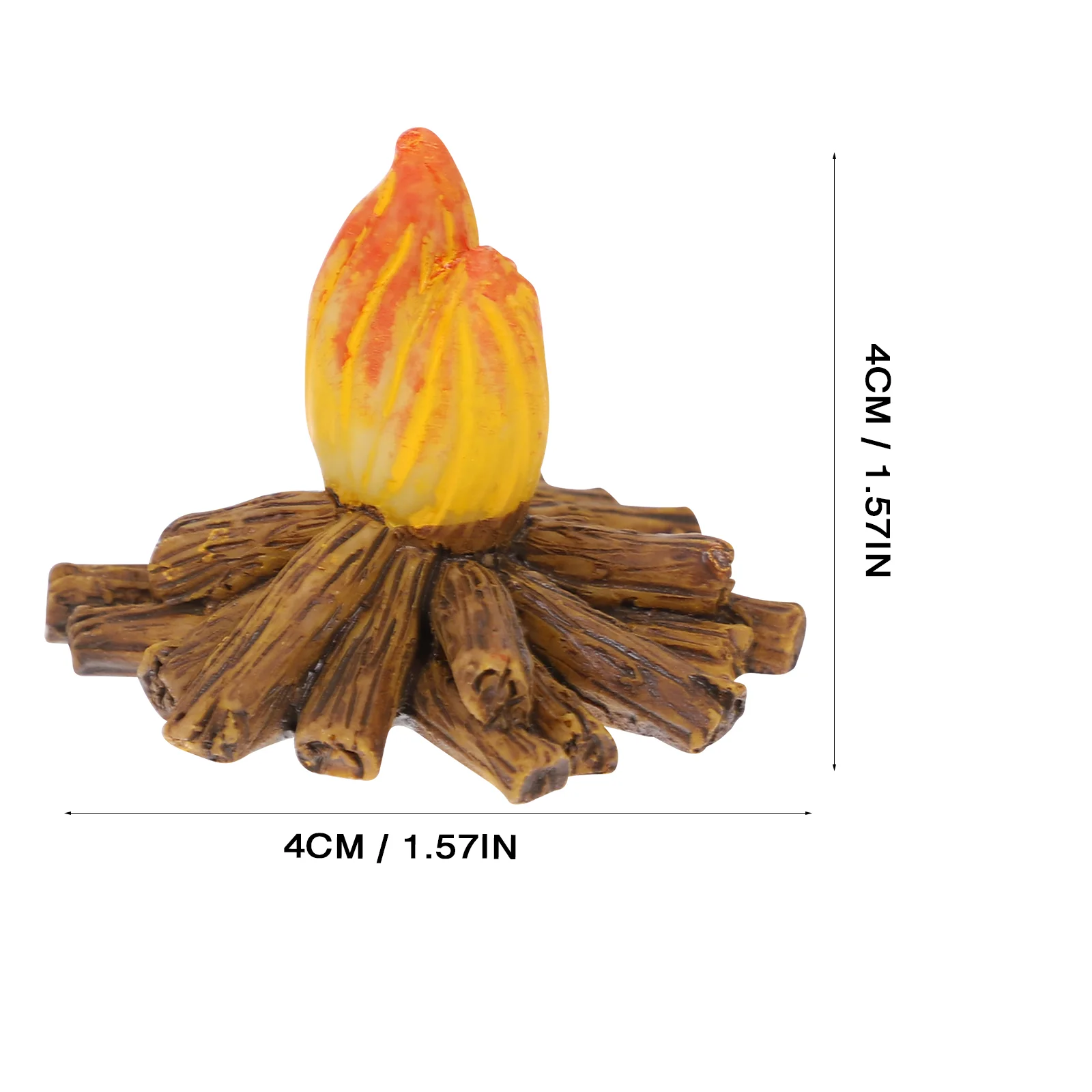 Fake Fire Decoration Resin Fireplace Camping Birthday Party Supplies Campfire Model Outdoor Christmas Decorations