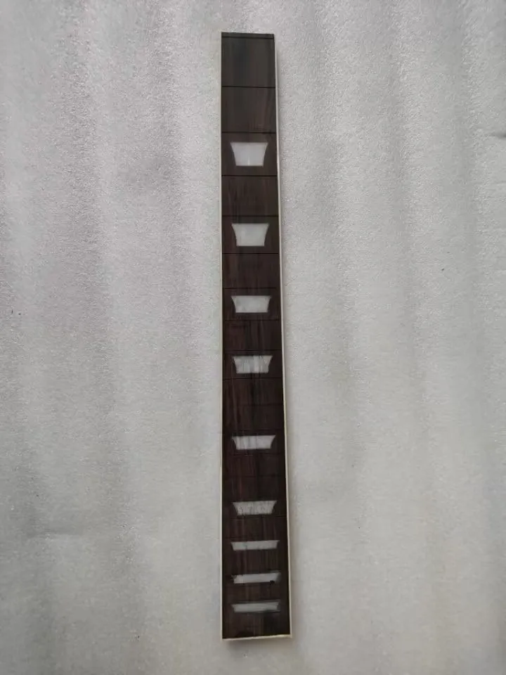 1Pcs Resin Shell Inlayed Solid Wood 6 String 22 Fret Guitar Fingerboard Electric Guitar Neck Part Rosewood Fretboard Accessories