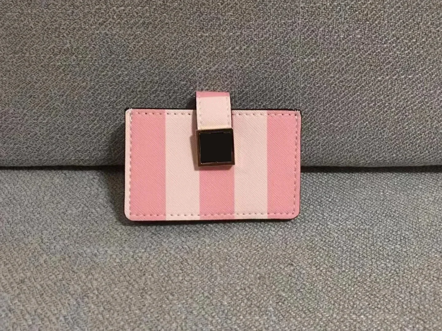 2023 neue rosa & weiße Kreditkarten etui Brieftasche Signatur Streifen ID Inhaber