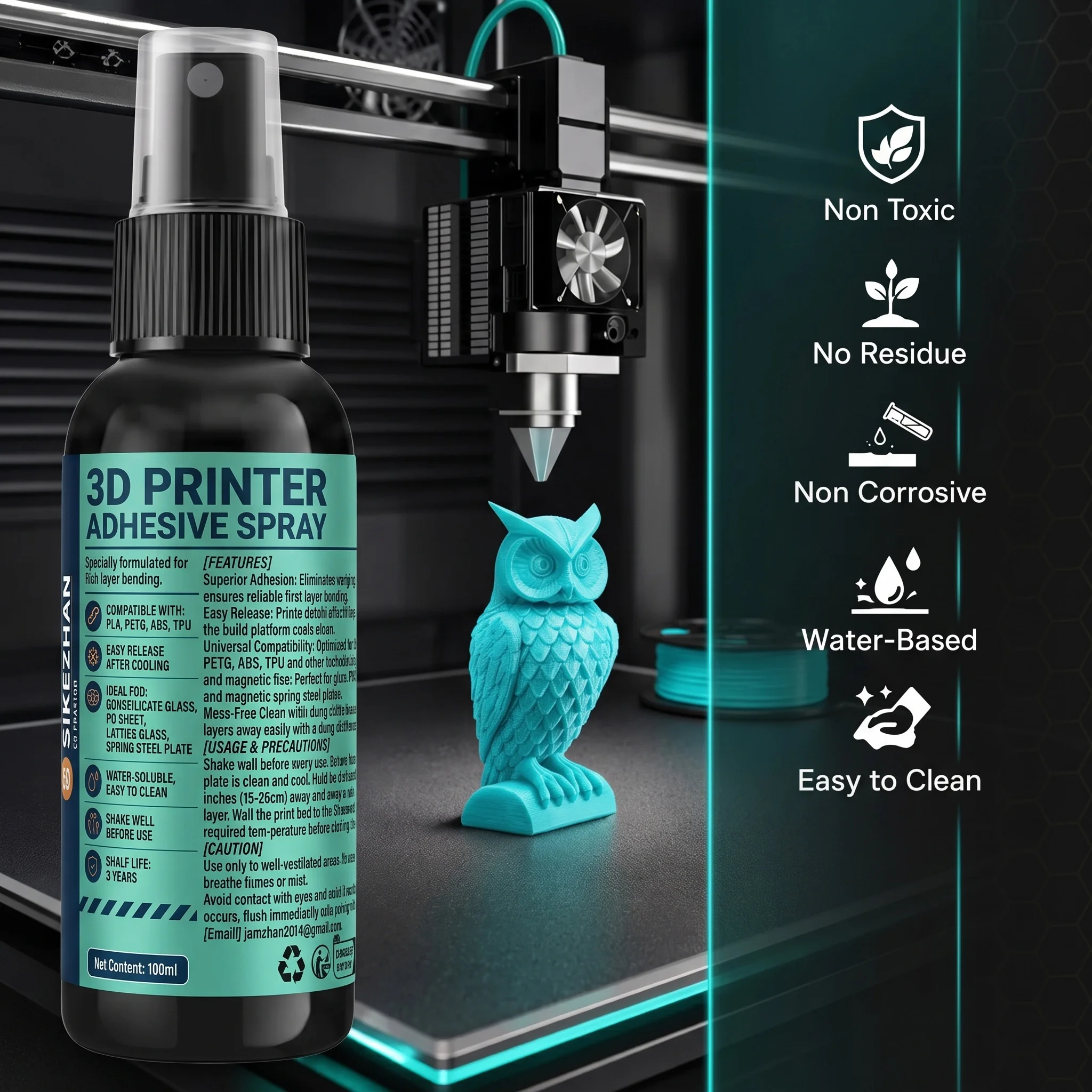 رذاذ لاصق لسطح طابعة ثلاثية ال - مراجعة Glue For 3D Printing وسعره