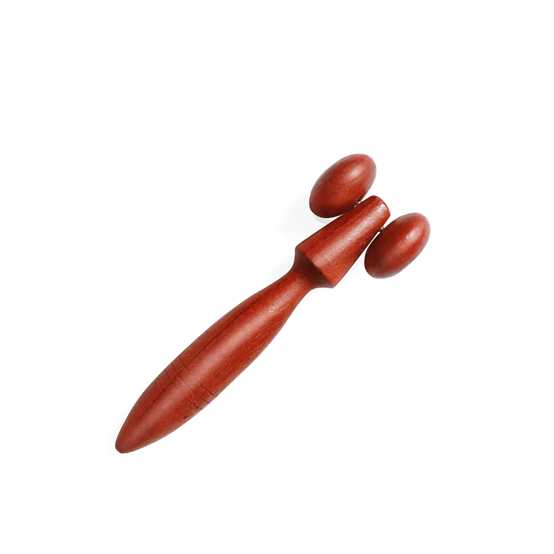 1Pcs Vietnamese Rosewood Wooden Massager Wooden Three-pronged Cross Nose Point Point Stick Triceratine Foot Massager Stick