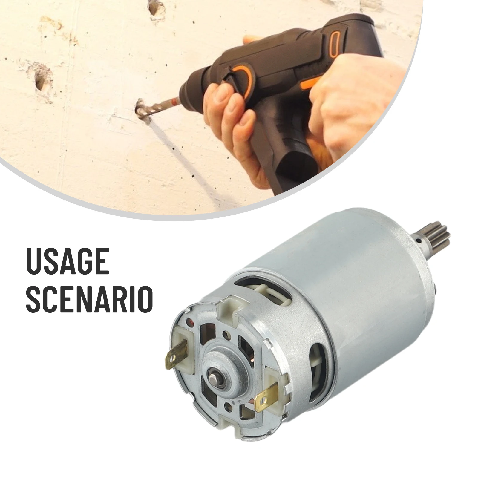 

Power Tools Motor Silver Small Motor Tooth Pitch 7.7mm Easy To Use Good Performance Hot Sale Stable Characteristics