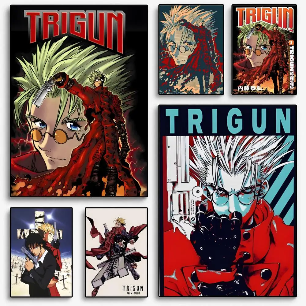 TRIGUN STAMPEDE Poster Room Home Decoration Interior Wall Art Printing Garage Posters Gift