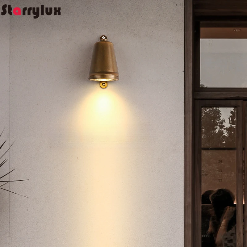 

Промышленный винтажный настенный светильник без сверления, водонепроницаемый, для улицы, коридора, ресторана, беспроводной прожектор