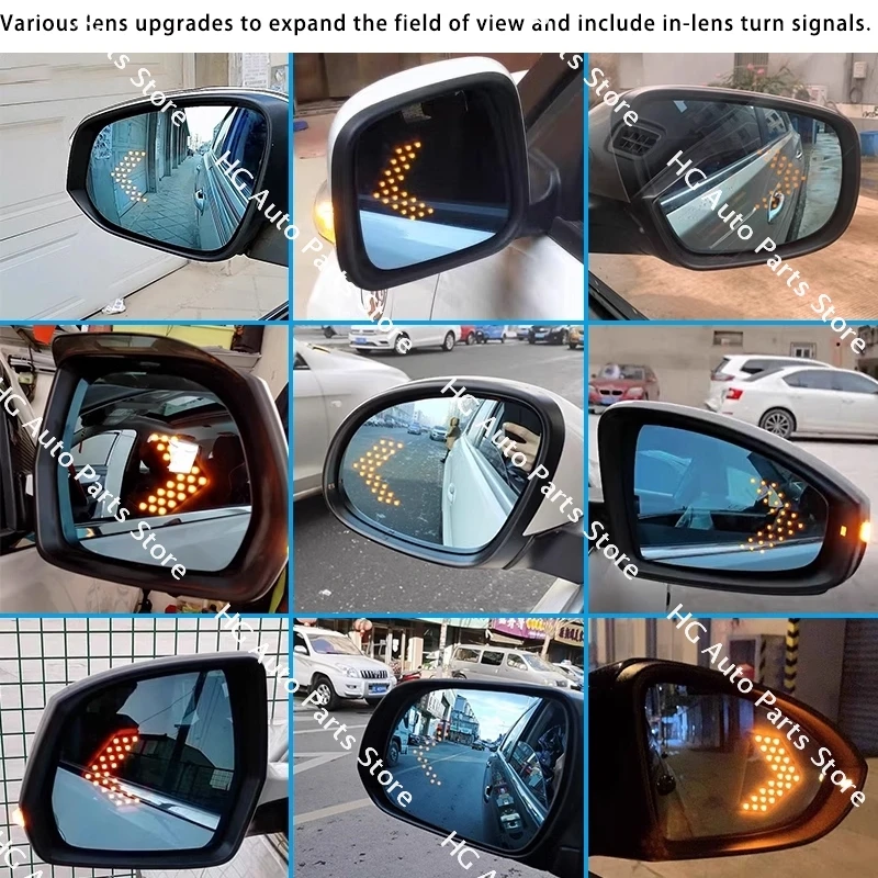 Car Accessories For KIA Rio 2017 2018 2019 2020 2021 2022 Rearview Mirror Lenses Exterior Side Reflective Glass Lens