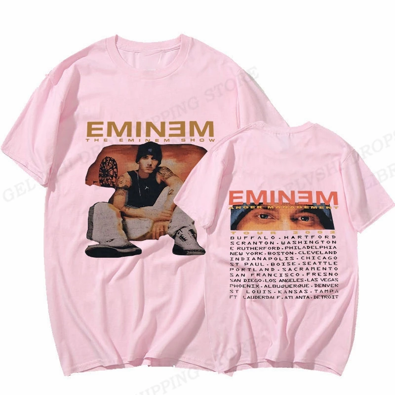 Men\'s T-shirt Eminem T Shirt Men Fashion T-shirts Cotton Tshirt Kids Hip Hop Tops Tees Women Tshirt Tops Rapper Camiseta Boy Tee