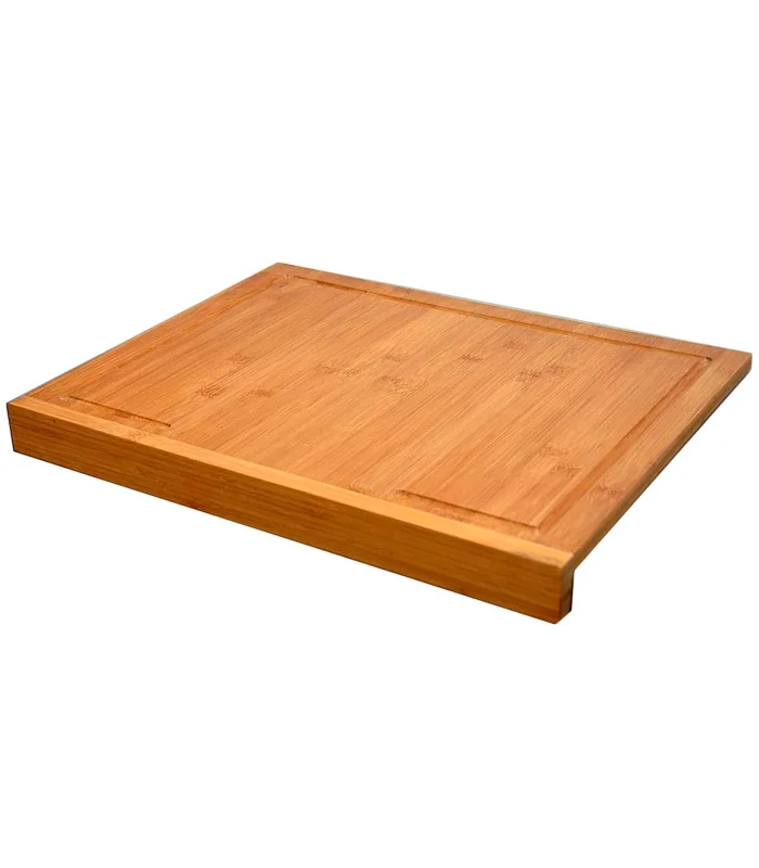 Tradineur Bamboo Cutting Board, Countertop Edge Placement, Durable and Durable, natural material, Eco-friendly, Aim