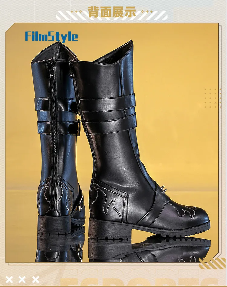 

Identity V Cosplay, Knight Esports Skin, SRE Team Prop Boots, Game Character Mid-Calf Shoes, Cos Footwear
