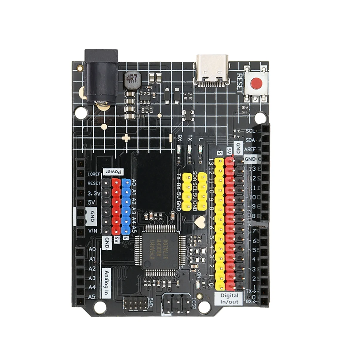 R4 Minima Development Board, TYPE-C Módulo USB, Compatível para Programação Arduino, Learning Controller