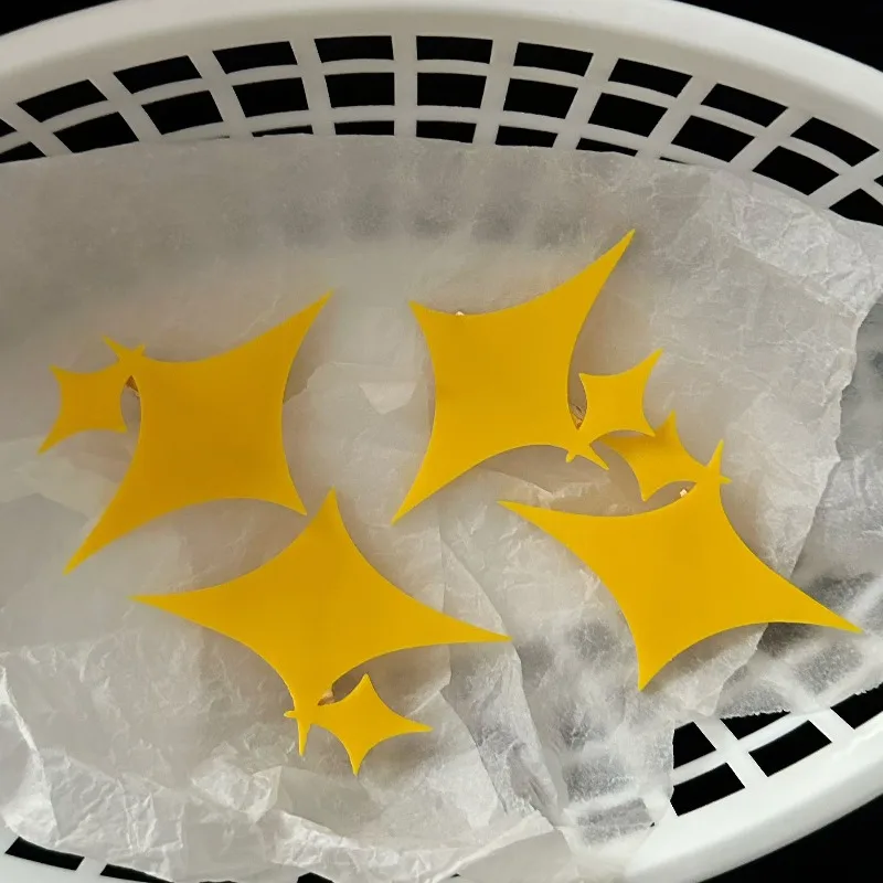 

4pcs Cute Yellow Star Hair Clips Women Adorable Trendy Kawaii Accessory Chic Stylish Playful Headwear Girls Casual Daily Outfits