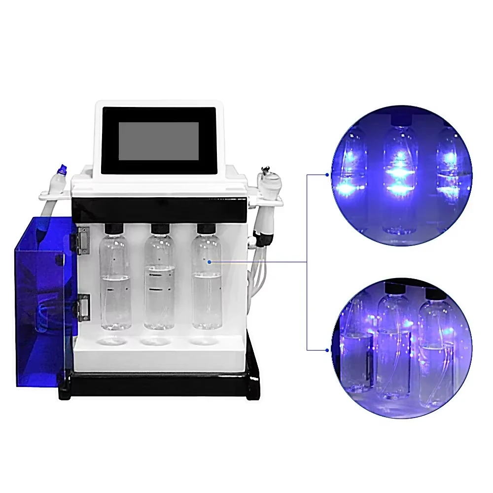 جديد 5 في 1 هيدرو الأكسجين جهاز للعناية بالوجه تجديد الجلد التطهير العميق إزالة التجاعيد تبييض الجلد رفع معدات التجميل