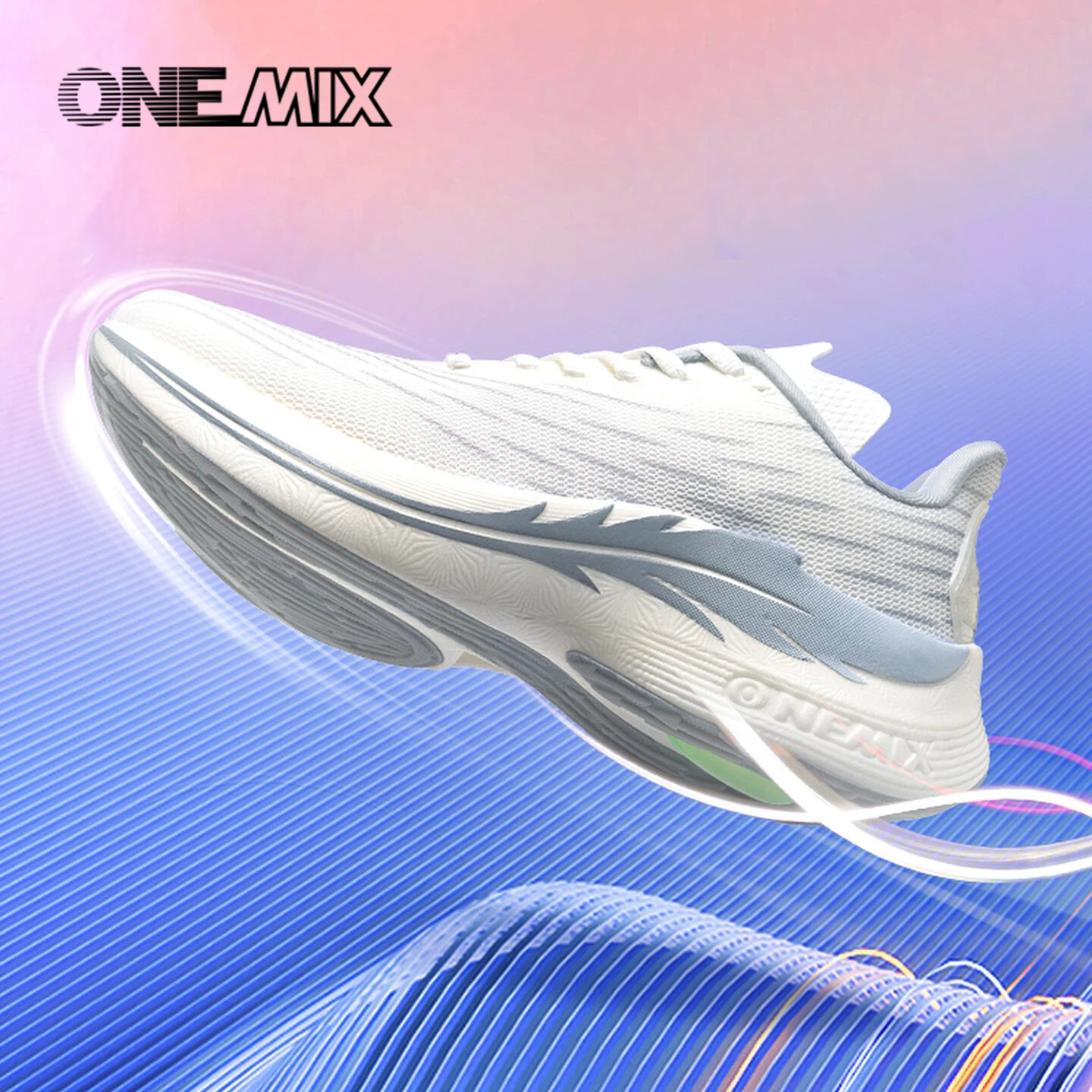 

ONEMIX New Summer Breathable Shock-absorbing Running Shoes Outdoor Sports Shoes Autumn Lightweight Jogging Walking Shoes