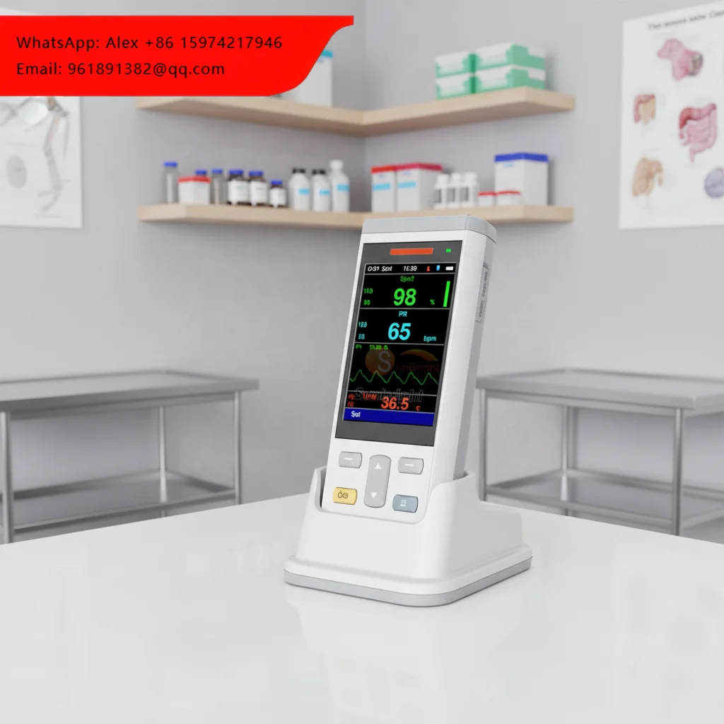 Multi-Parameter Detection Smallest Cheapest Handheld Patient Monitor SUN-300K Veterinary Use For Livestock Farm Pet Hospital