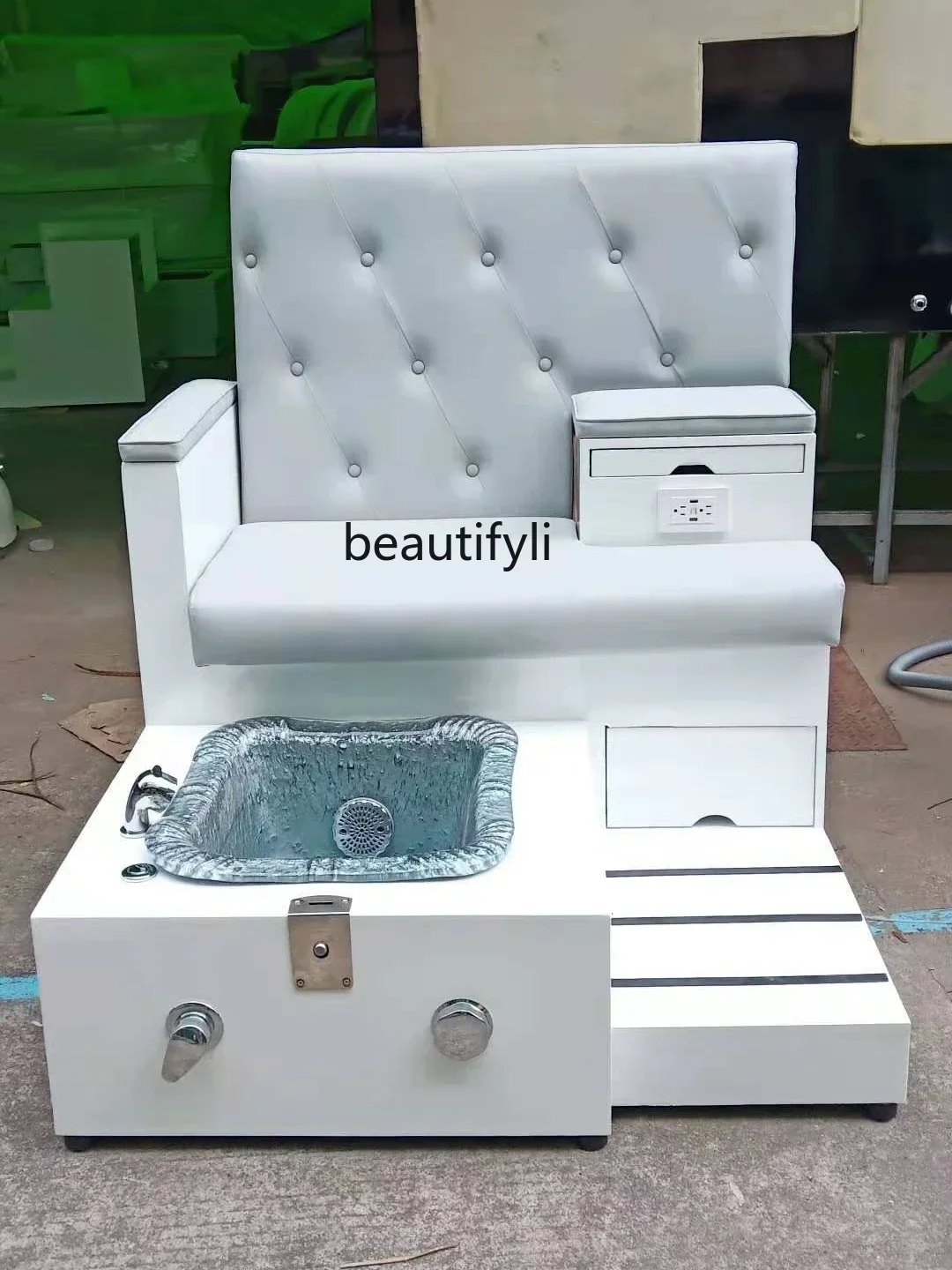 Nail Manicure Pedicure Care Couch Special Chair with Vibration Foot Massage Chair Pedicure