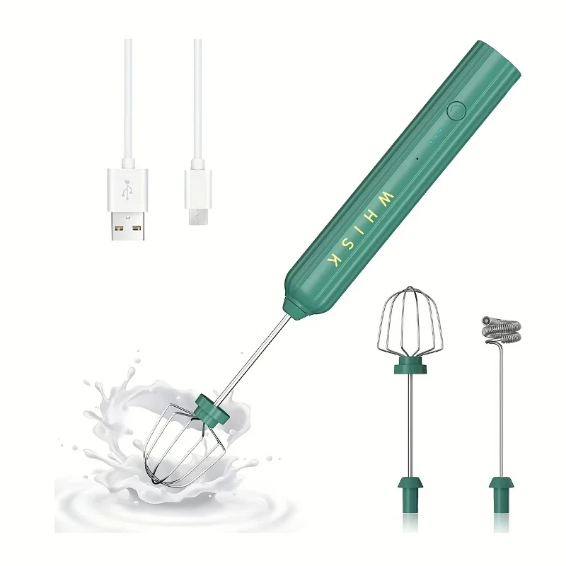 

1pc Powerful Handheld Milk Frother For Coffee - Whisk, Milk Foamer, Mini Mixer, And Coffee Blender For Frappe, Latte, Matcha - D